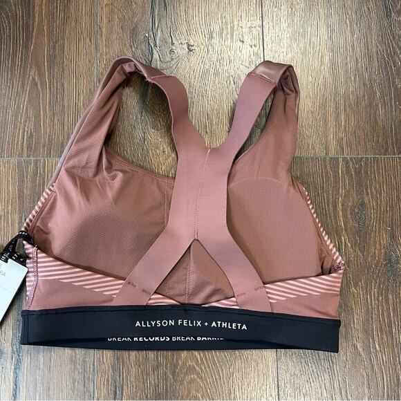 🆕 Allyson Felix x Athleta Sports Bra ultimate legend bra D-DD SZ SM - Picture 3 of 6